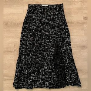 Abercrombie & Fitch Polka Dot Midi Skirt EUC